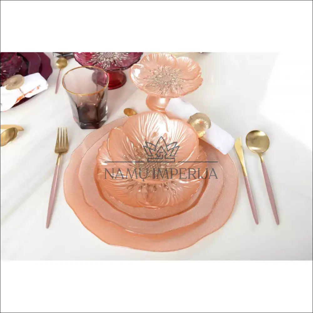 Lėkščių komplektas (6vnt) DI8911 - €47 Save 50% 25-50, __label:Pristatymas 1-2 d.d., color-auksine, color-smelio, indai