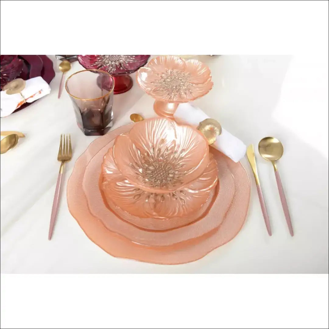 Lėkščių komplektas (6vnt) DI8911 - €42 Save 55% 25-50, __label:Pristatymas 1-2 d.d., color-auksine, color-smelio, indai