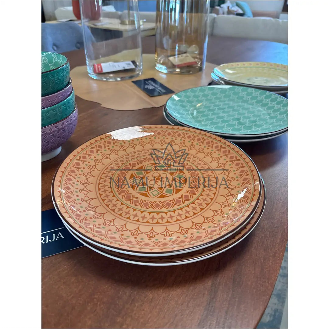 Lėkščių komplektas (6vnt) DI9187 - €24 Save 50% __label:Pristatymas 1-2 d.d., color-marga, color-margas, indai,