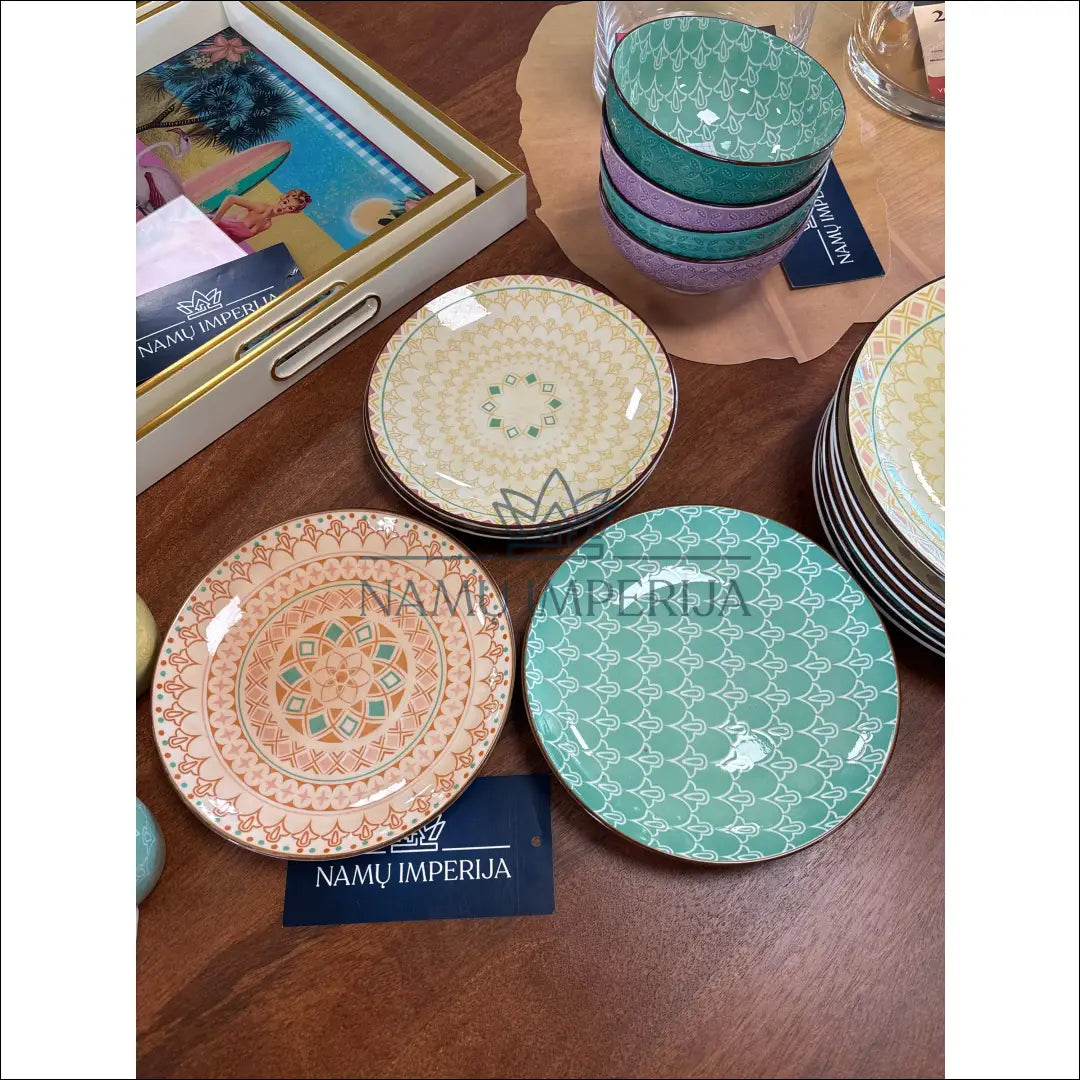 Lėkščių komplektas (6vnt) DI9188 - €21 Save 50% __label:Pristatymas 1-2 d.d., color-marga, color-margas, indai,