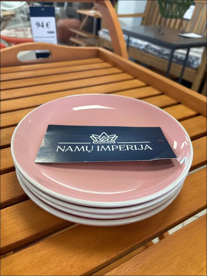 Lėkštučių komplektas (4vnt) DI8568 - €12 Save 50% __label:Pristatymas 1-2 d.d., color-rozine, indai, interjeras,