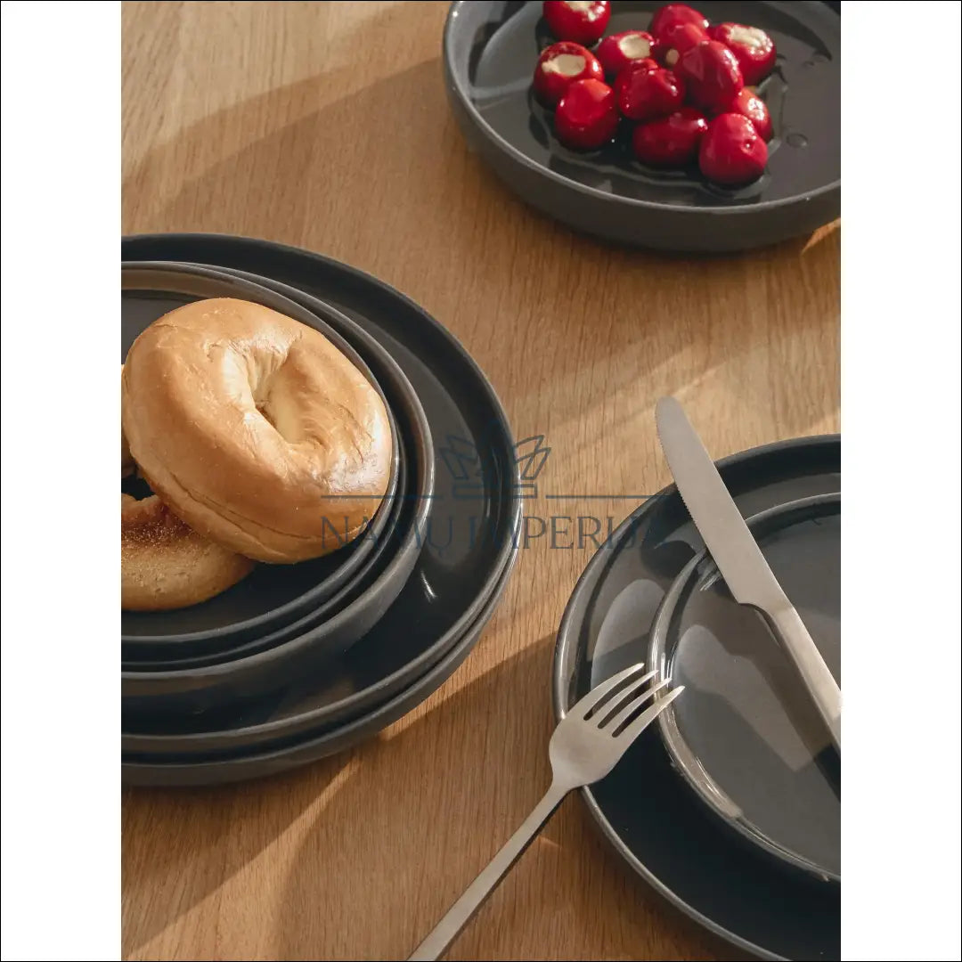 Lėkštučių komplektas (4vnt) DI9908 - €20 Save 50% __label:Pristatymas 1-2 d.d., color-pilka, indai, interjeras, lekstes