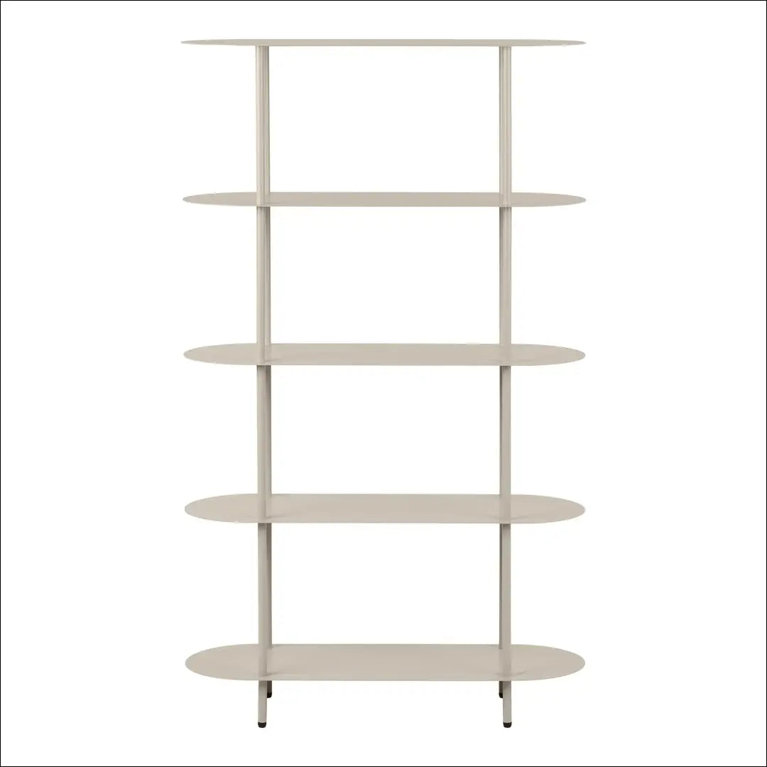 Lentynų blokas 5 lentynos metalas smėlio spalvos 31x90x150 cm RD536 - €242 Save 15% __label:Pristatymas 5-14 d.d.,