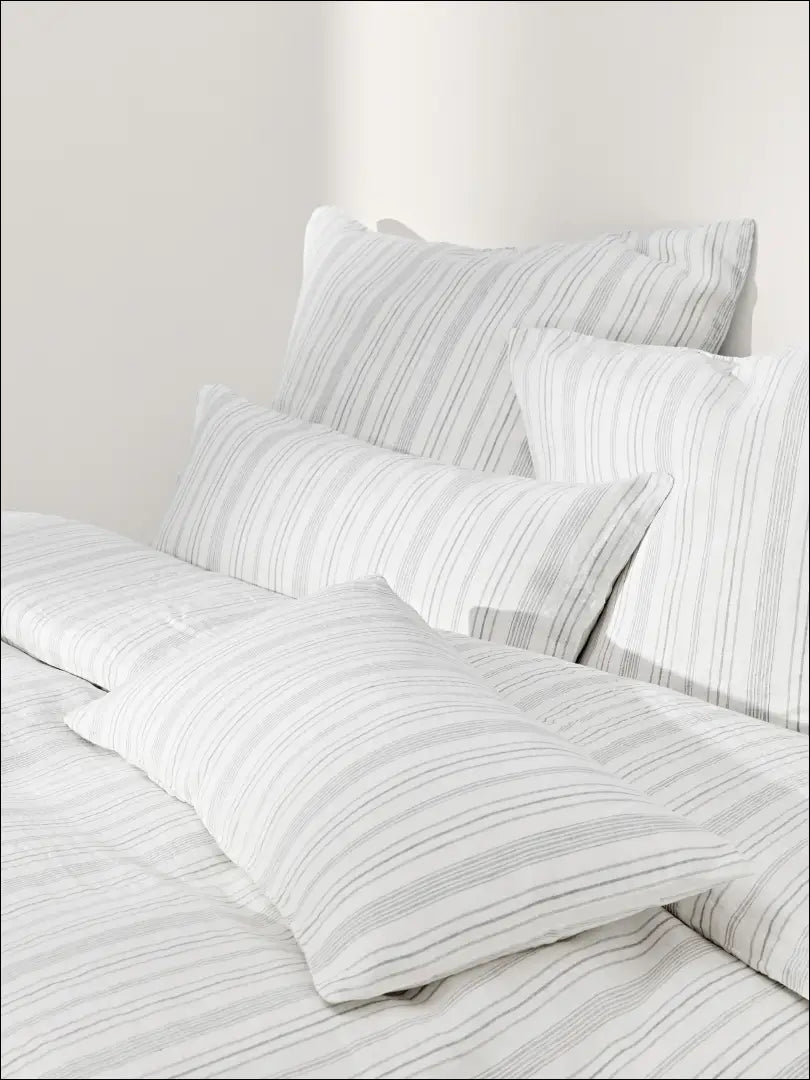 Lininis pagalvės užvalkalas DI11507 - €7 Save 65% __label:Pristatymas 1-2 d.d., color-balta, color-pilka,
