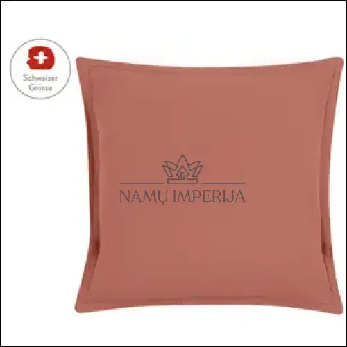 Lininis pagalvės užvalkalas DI5214 - €7 Save 65% color-raudona, color-ruda, material-linas, material-medvilne,