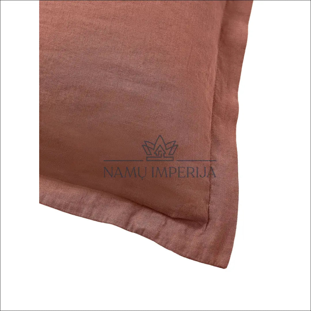 Lininis pagalvės užvalkalas DI5214 - €7 color-raudona, color-ruda, material-linas, material-medvilne,