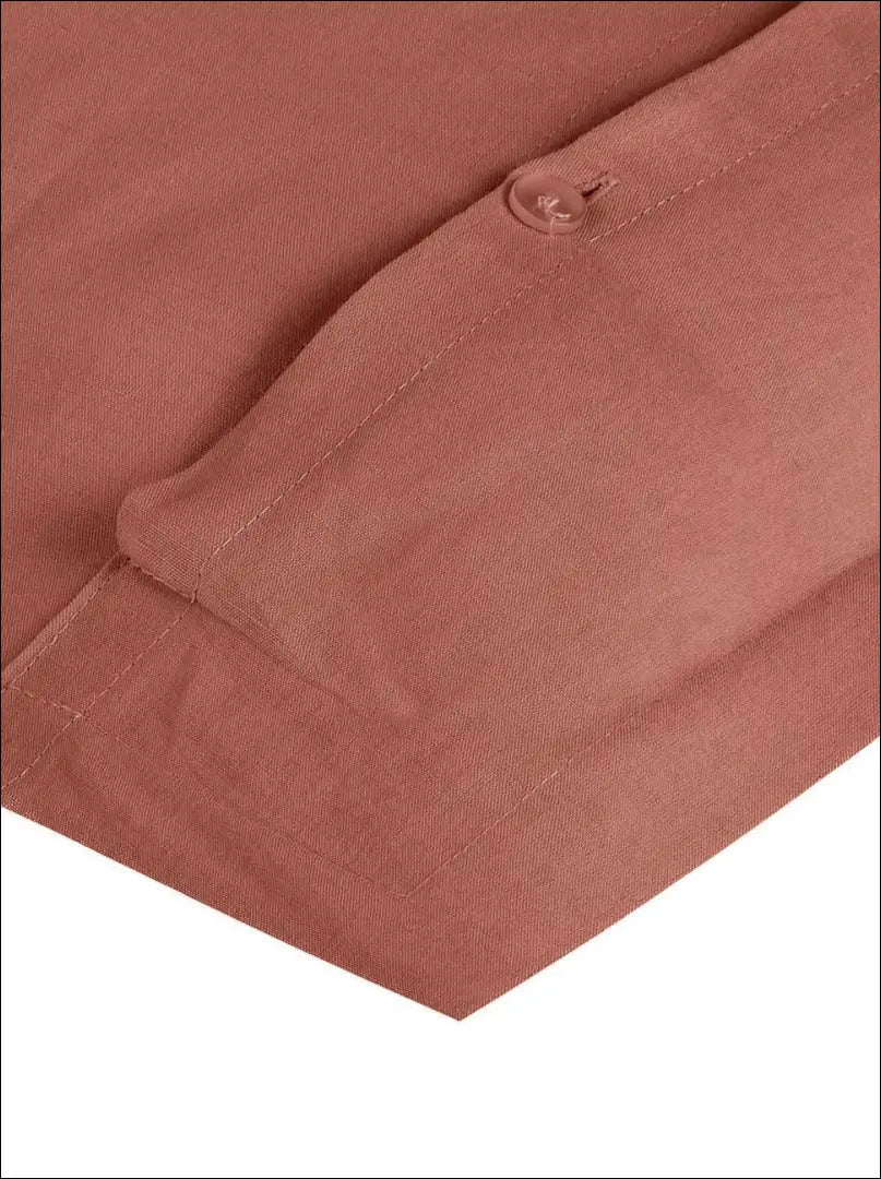 Lininis pagalvės užvalkalas DI5214 - __label:Pristatymas 1-2 d.d., color-raudona, color-ruda, material-linas,