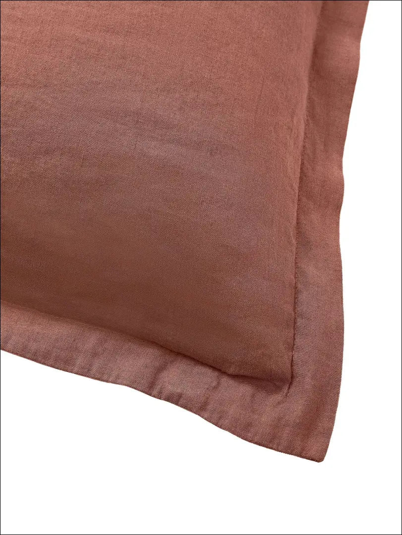 Lininis pagalvės užvalkalas DI5214 - __label:Pristatymas 1-2 d.d., color-raudona, color-ruda, material-linas,