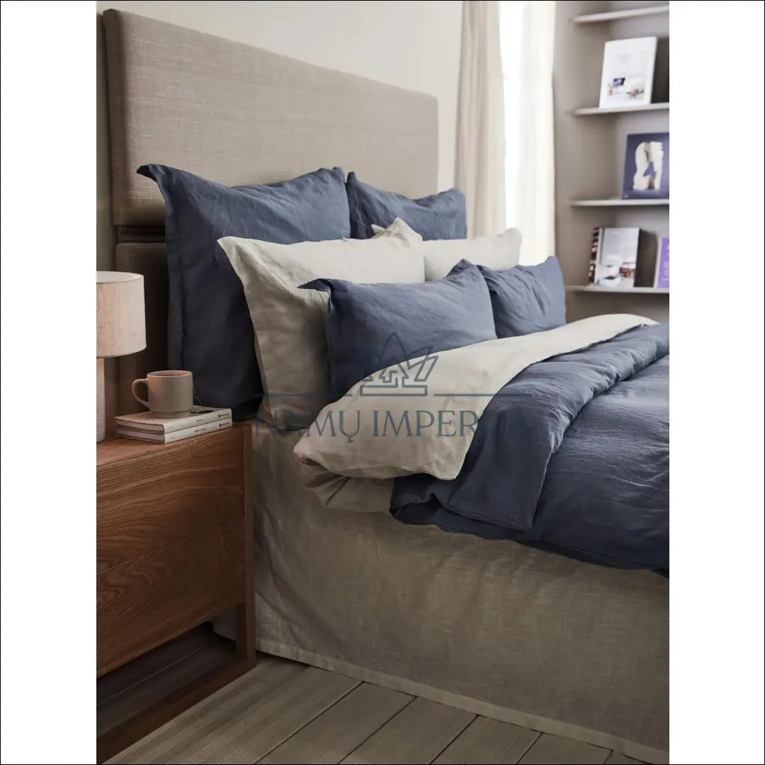 Lininių pagalvės užvalkalų komplektas (2vnt) DI6109 - €14 Save 65% color-melyna, material-linas,