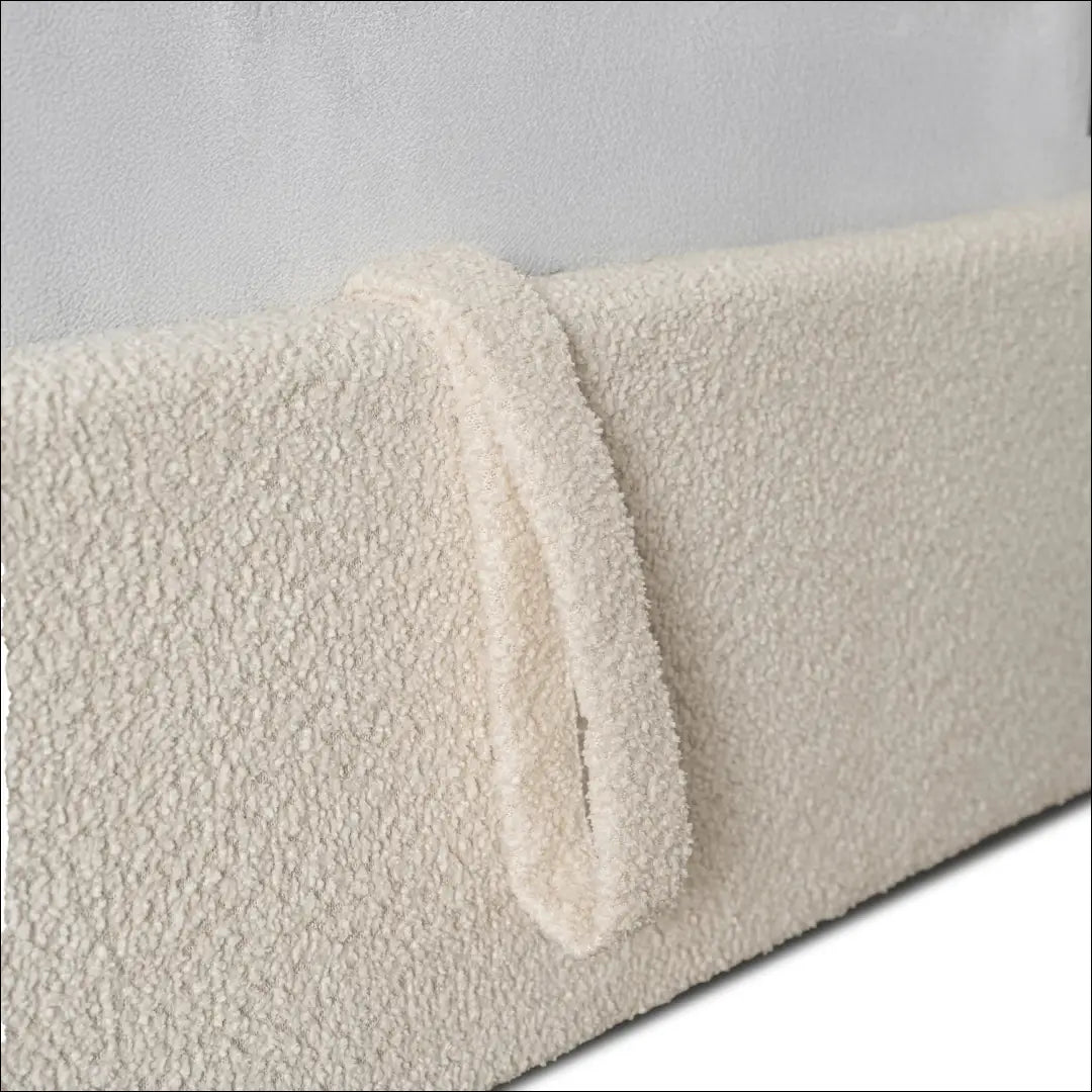 Lova 120x200 su daiktadėže kreminės spalvos Boucle TE2585 - €307.69 Save 15% __label:Pristatymas 5-14 d.d., Newelite