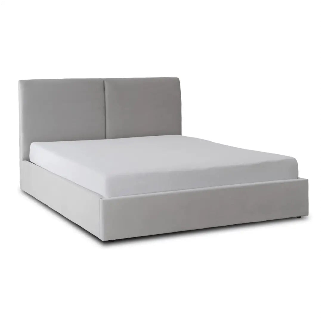 Lova 120x200 su daiktadėže pilka aksominė TE2588 - €307.69 Save 15% __label:Pristatymas 5-14 d.d., Newelite Naujausi