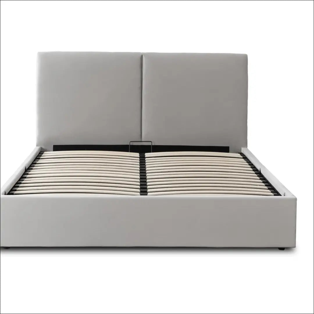 Lova 120x200 su daiktadėže pilka aksominė TE2588 - €307.69 Save 15% __label:Pristatymas 5-14 d.d., Newelite Naujausi
