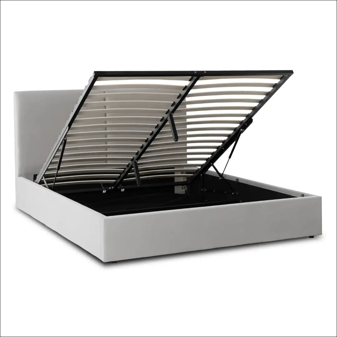 Lova 120x200 su daiktadėže pilka aksominė TE2588 - €307.69 Save 15% __label:Pristatymas 5-14 d.d., Newelite Naujausi