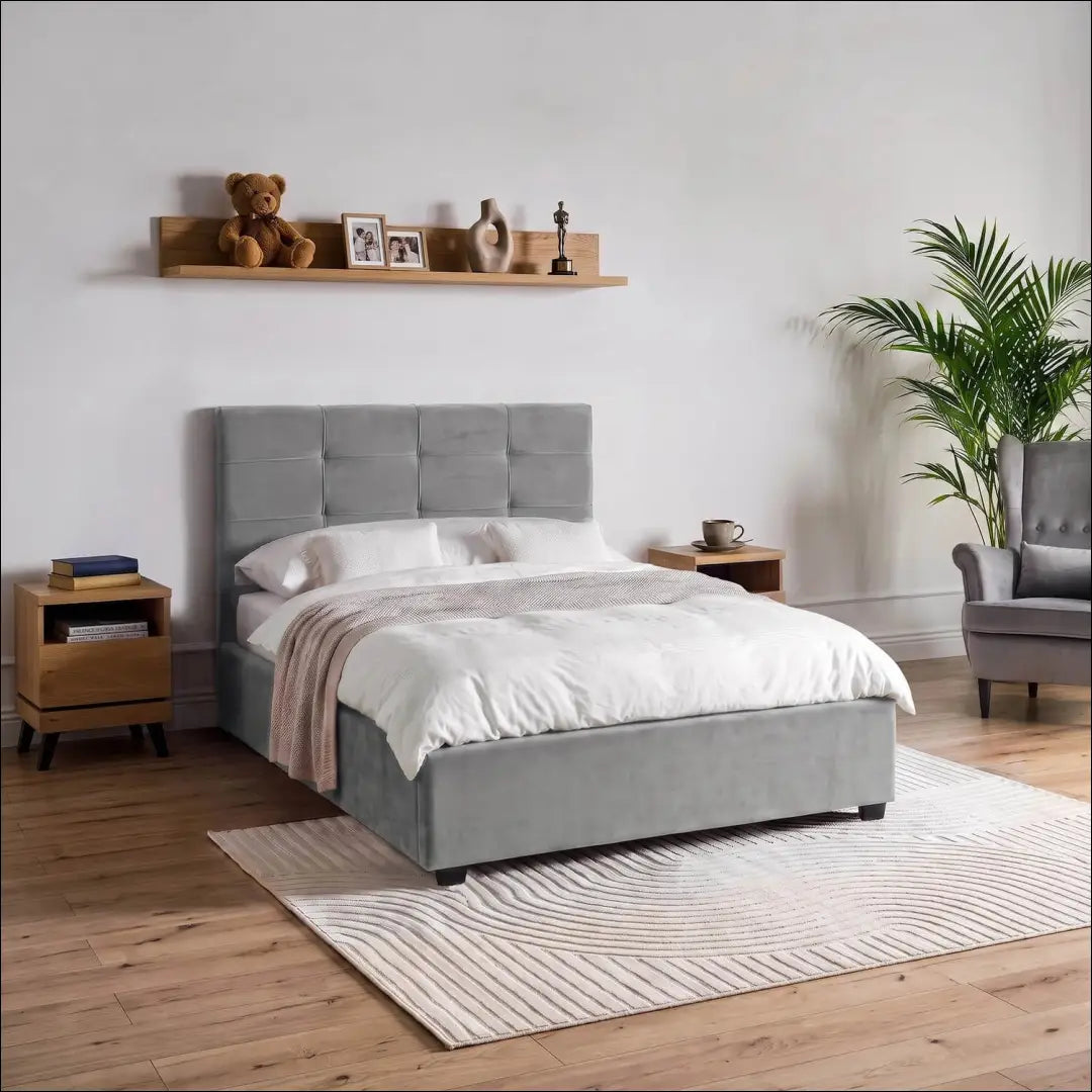 Lova 120x200 Velvet tamsiai pilka TE2607 - €281.40 Save 15% __label:Pristatymas 5-14 d.d., Newelite Naujausi produktai