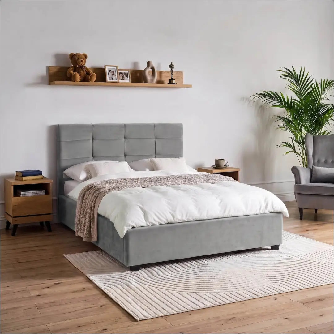 Lova 140x200 Velvet tamsiai pilka TE2606 - €291.08 Save 15% __label:Pristatymas 5-14 d.d., Newelite Naujausi produktai