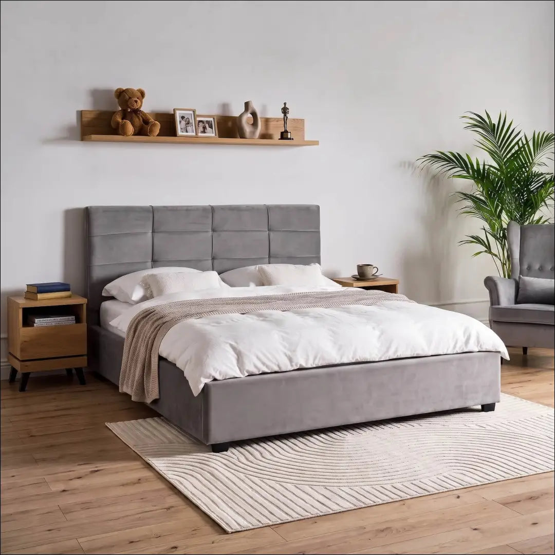 Lova 160x200 Velvet tamsiai pilka TE2605 - €304.22 Save 15% __label:Pristatymas 5-14 d.d., Newelite Naujausi produktai