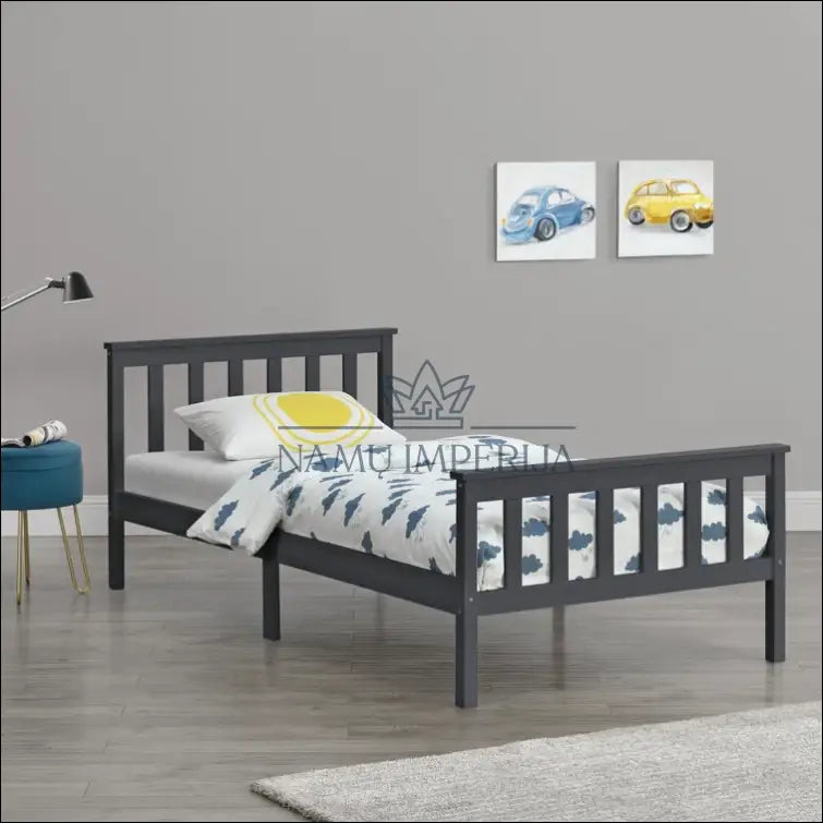 Lova (90x200cm) GI413 - €63 Save 50% 50-100, __label:Pristatymas 1-2 d.d., color-pilka, lovos-miegamojo,