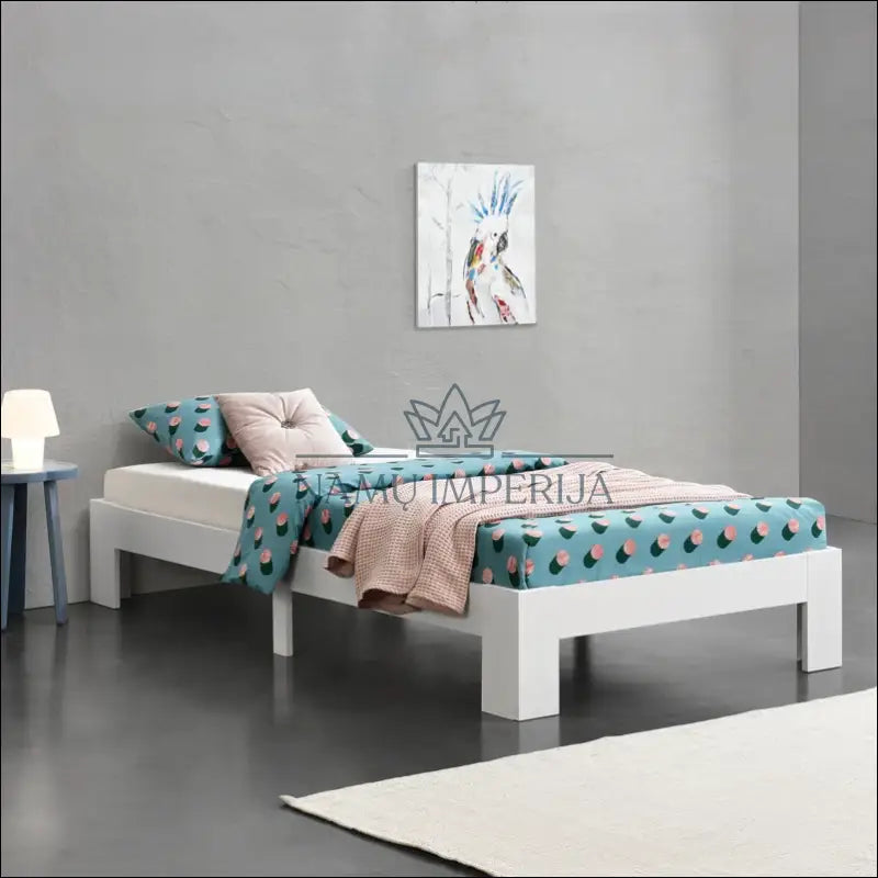 Lova (90x200cm) GI433 - €55 Save 50% 50-100, __label:Pristatymas 1-2 d.d., color-balta, lovos-miegamojo,