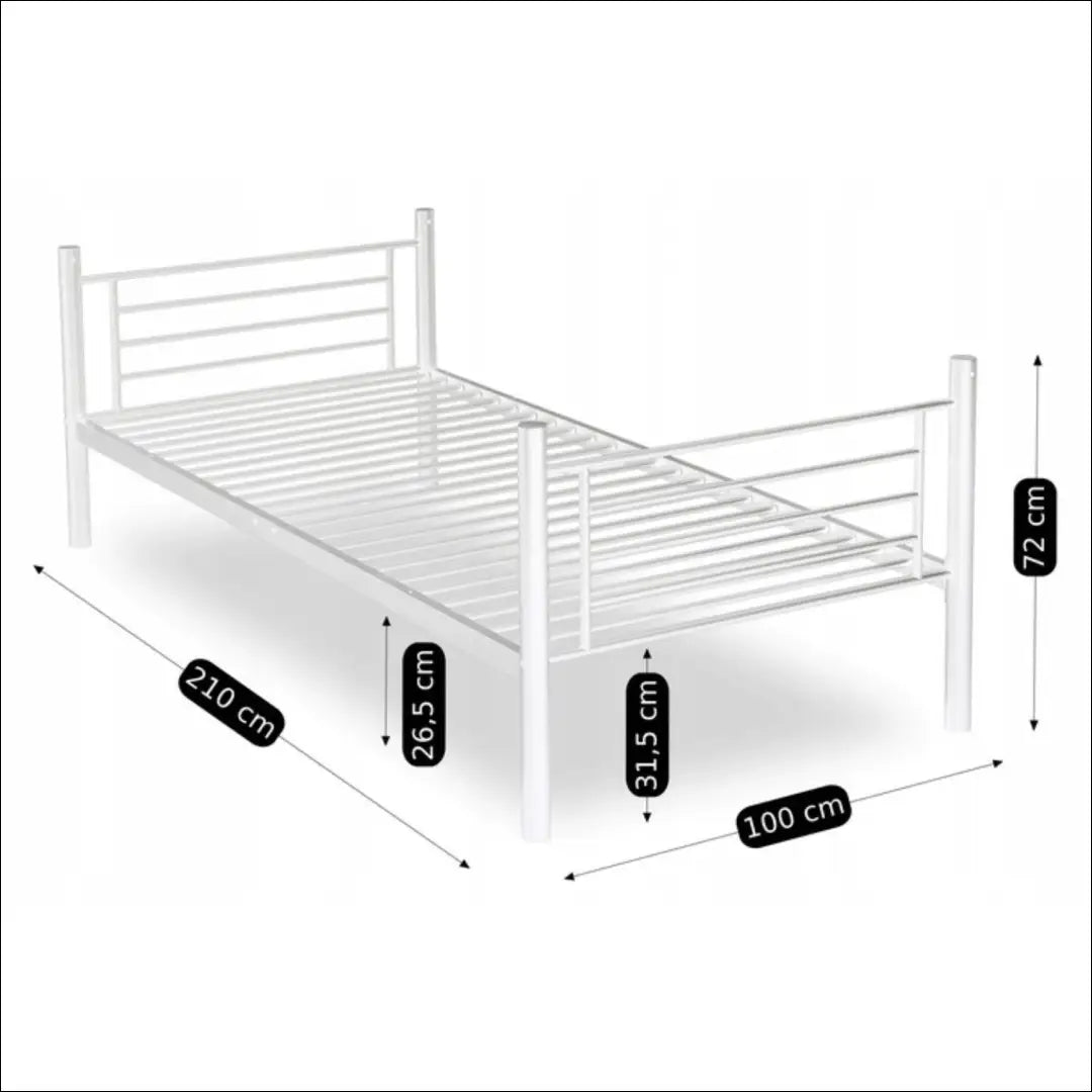 Lova baltos spalvos 90x200 TE369 - €243 Save 15% __label:Pristatymas 5-14 d.d., elite, over-200, uzsakomi, uzsakomi