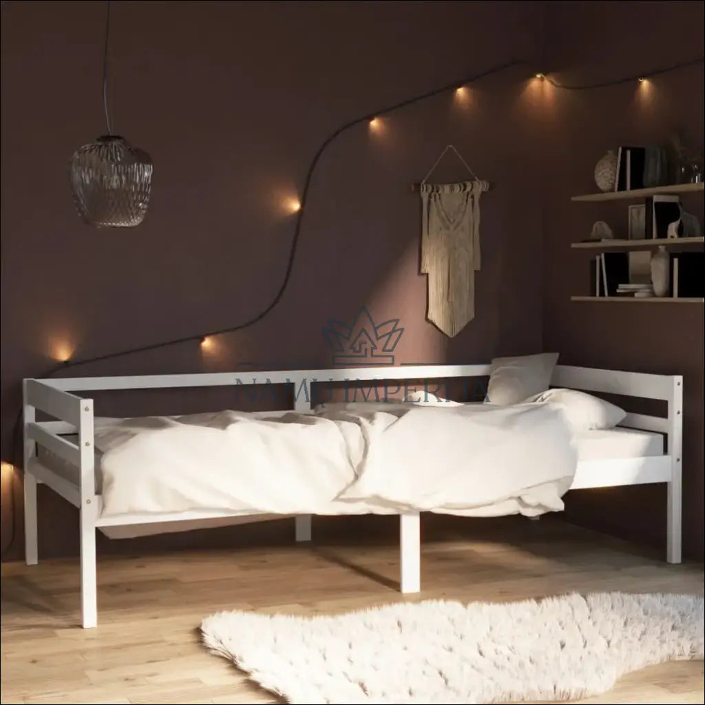Lova GI600 - €59 Save 50% 50-100, __label:Pristatymas 1-2 d.d., color-balta, lovos-miegamojo, material-medzio-masyvas