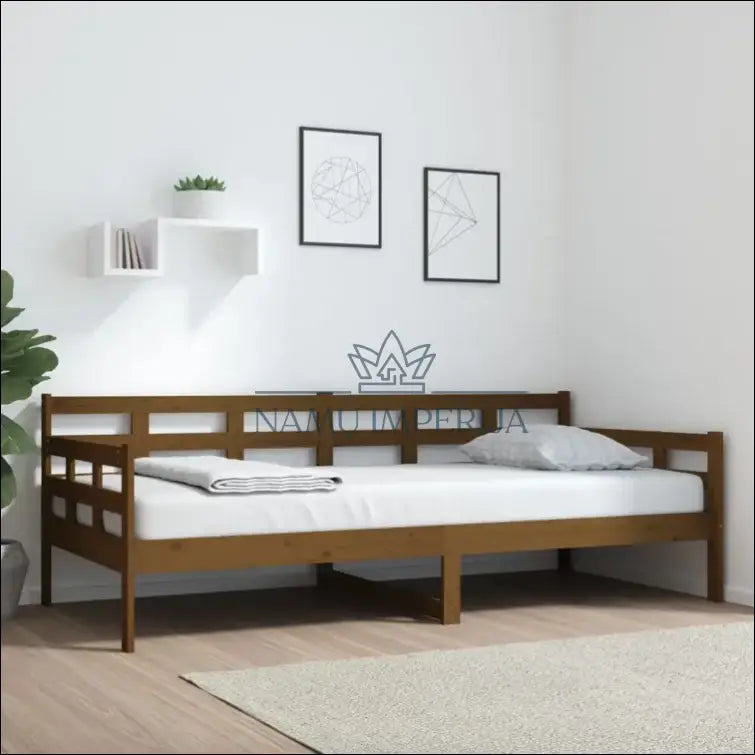 Lova-sofa GI377 - €74 Save 50% 50-100, color-ruda, lovos-miegamojo, material-medzio-masyvas, miegamojo €50