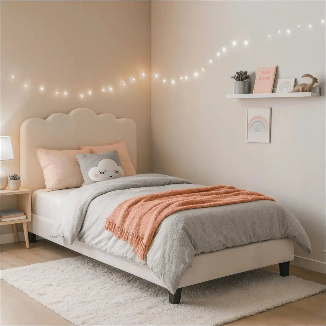 Lova su audiniu kreminės spalvos 120x200 TE998 - €259 Save 15% __label:Pristatymas 5-14 d.d., elite, over-200,