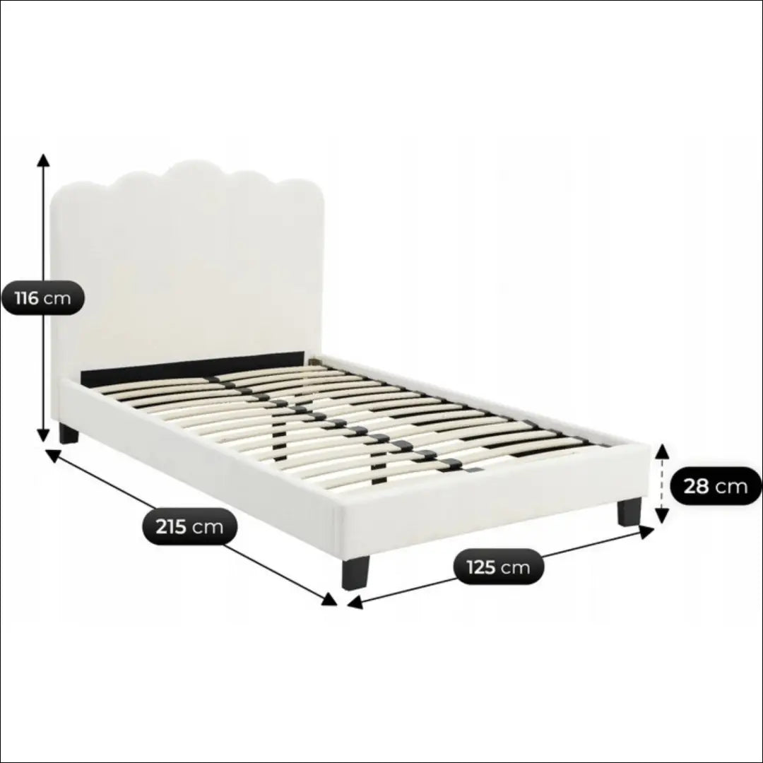 Lova su audiniu kreminės spalvos 120x200 TE998 - €259 Save 15% __label:Pristatymas 5-14 d.d., elite, over-200,