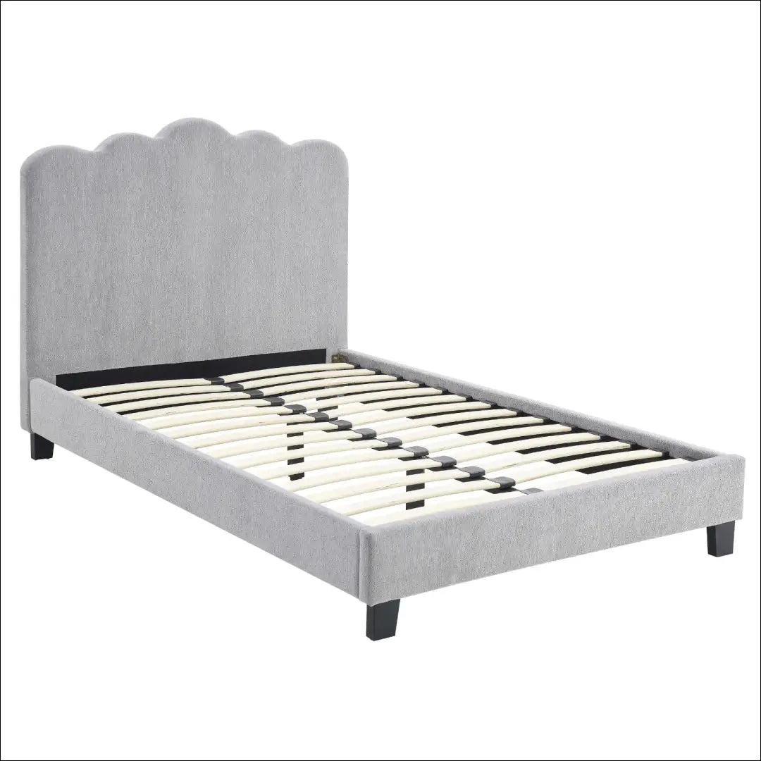 Lova su audiniu pilkos spalvos 120x200 TE959 - €281 Save 15% __label:Pristatymas 5-14 d.d., elite, over-200,