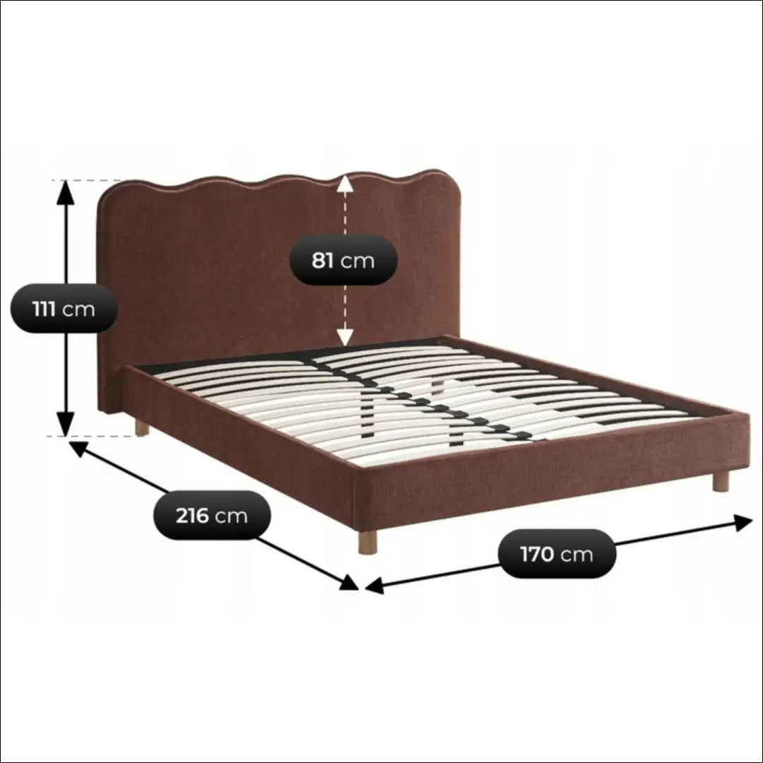 Lova su audiniu rusvos spalvos 160x200 TE940 - €257 Save 15% __label:Pristatymas 5-14 d.d., elite, over-200,