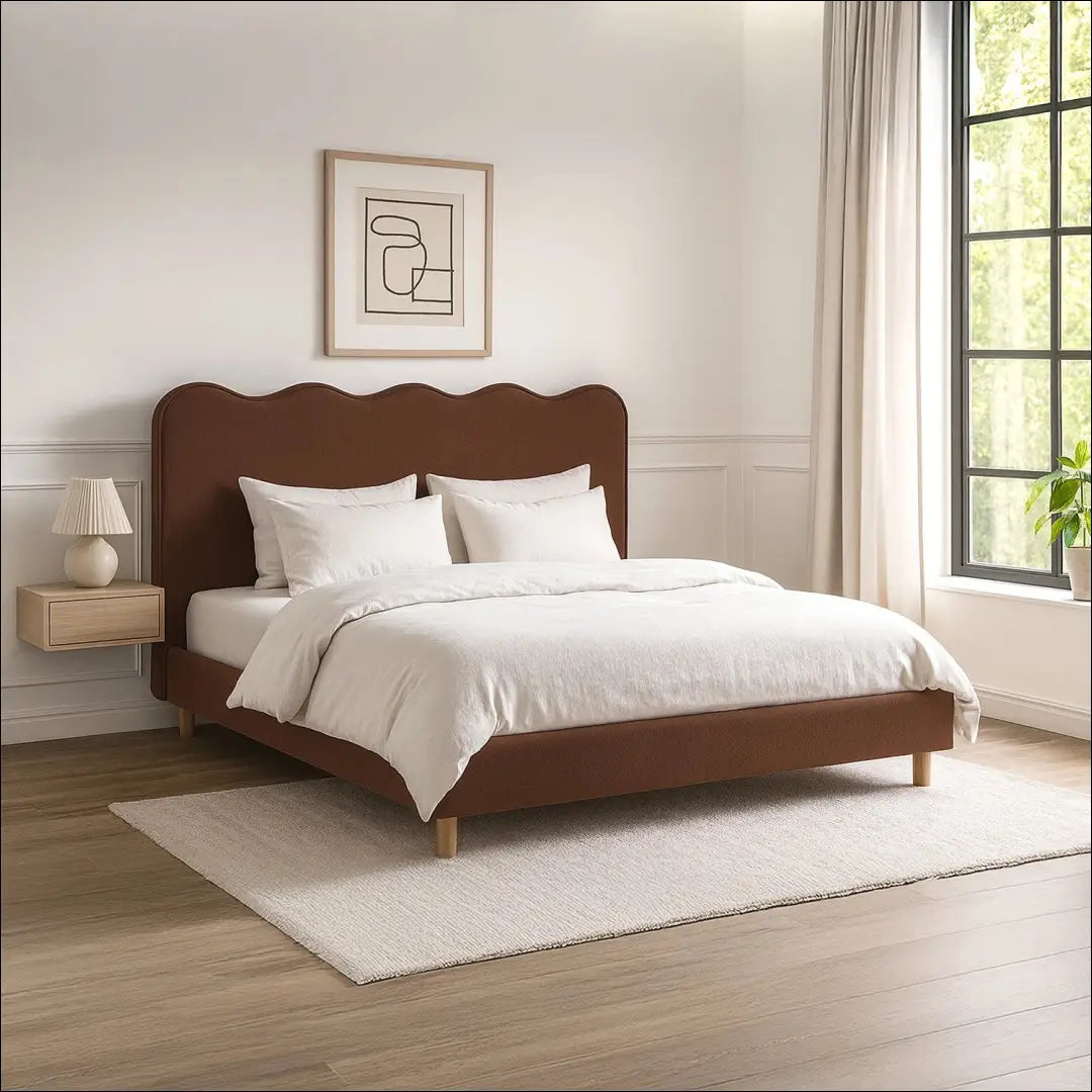Lova su audiniu rusvos spalvos 160x200 TE940 - €257 Save 15% __label:Pristatymas 5-14 d.d., elite, over-200,