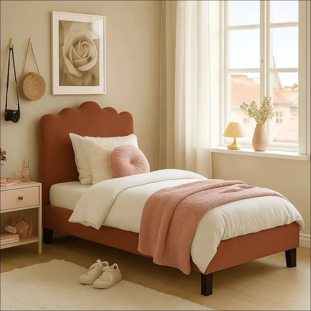 Lova su audiniu rusvos spalvos 90x200 TE958 - €155 Save 15% 100-200, __label:Pristatymas 5-14 d.d., elite,