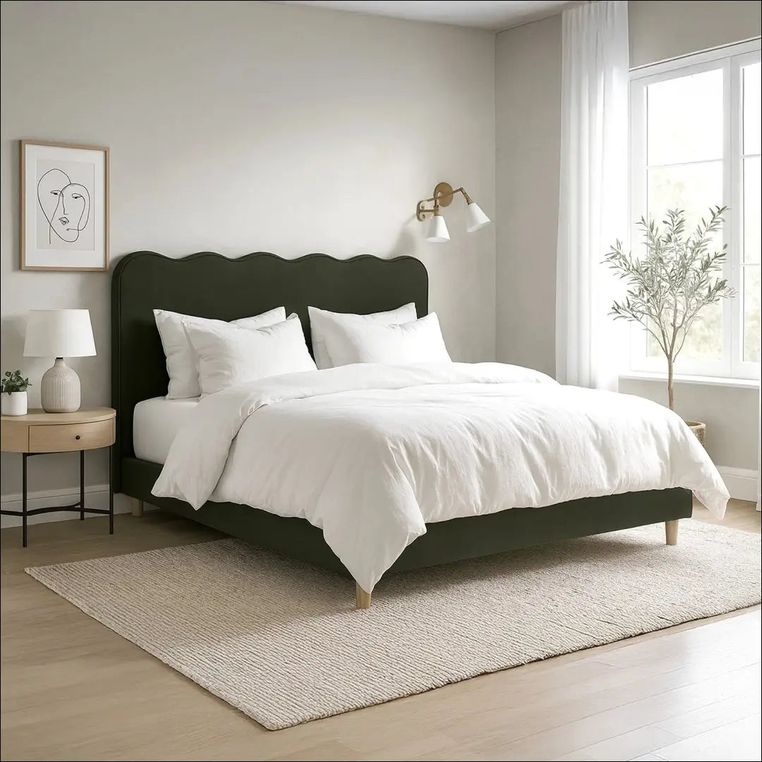 Lova su audiniu žalios spalvos 160x200 TE939 - €257 Save 15% __label:Pristatymas 5-14 d.d., elite, over-200,
