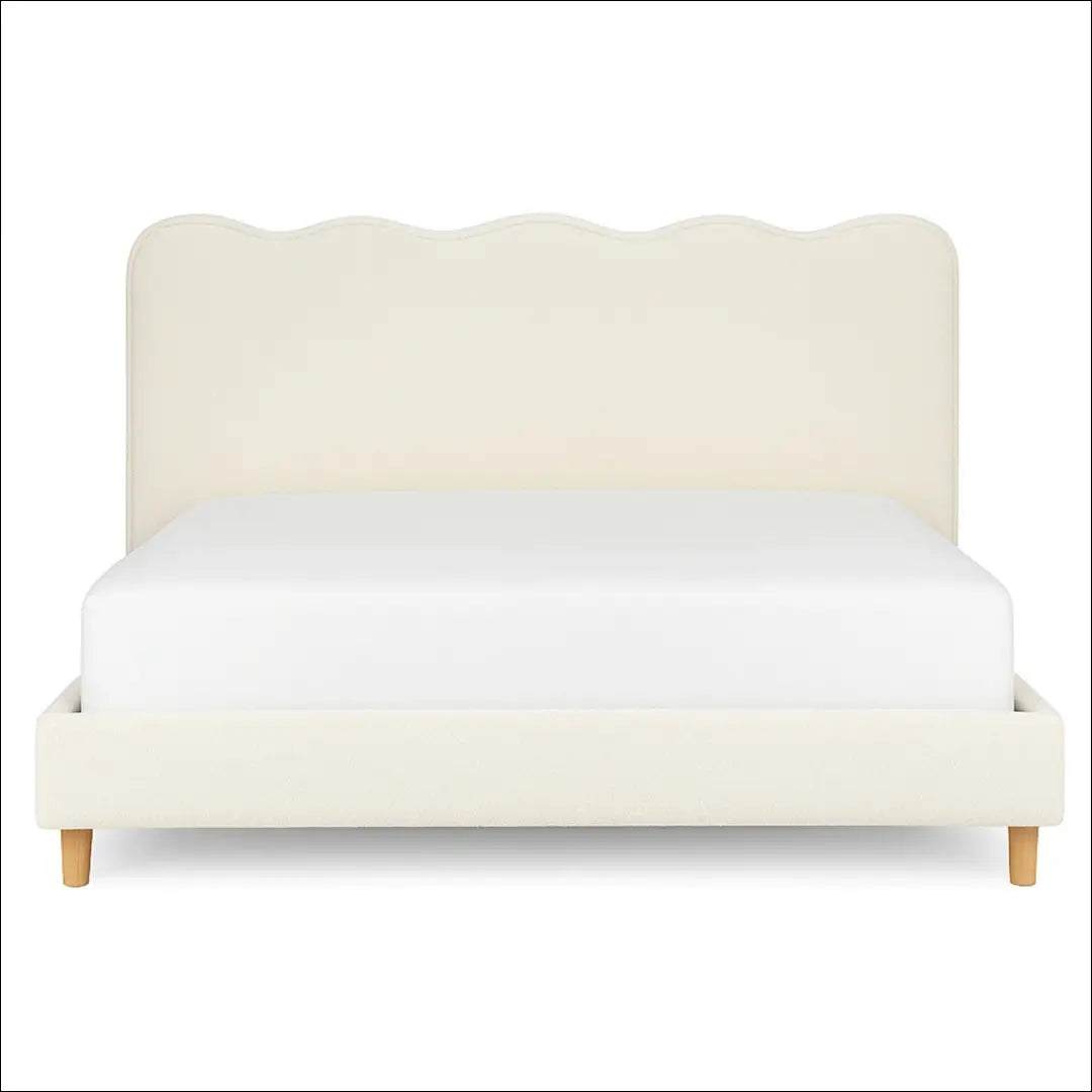 Lova su buklė audinio audiniu kreminės spalvos 180x200 TE950 - €297 Save 15% __label:Pristatymas 5-14 d.d., elite,