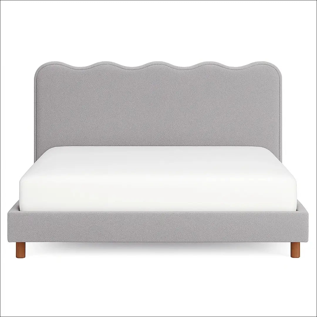 Lova su buklė audinio audiniu pilkos spalvos 160x200 TE942 - €257 Save 15% __label:Pristatymas 5-14 d.d., elite,