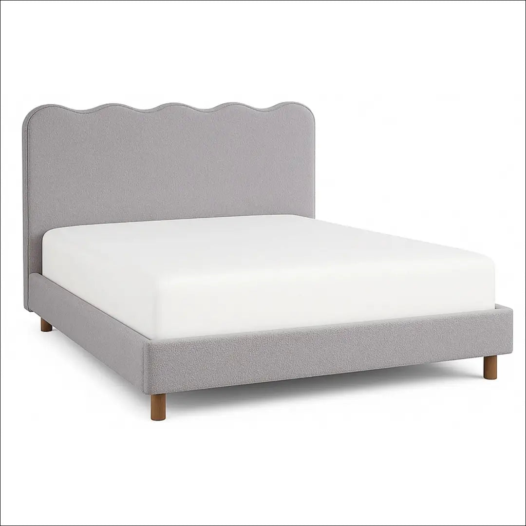 Lova su buklė audinio audiniu pilkos spalvos 160x200 TE942 - €257 Save 15% __label:Pristatymas 5-14 d.d., elite,