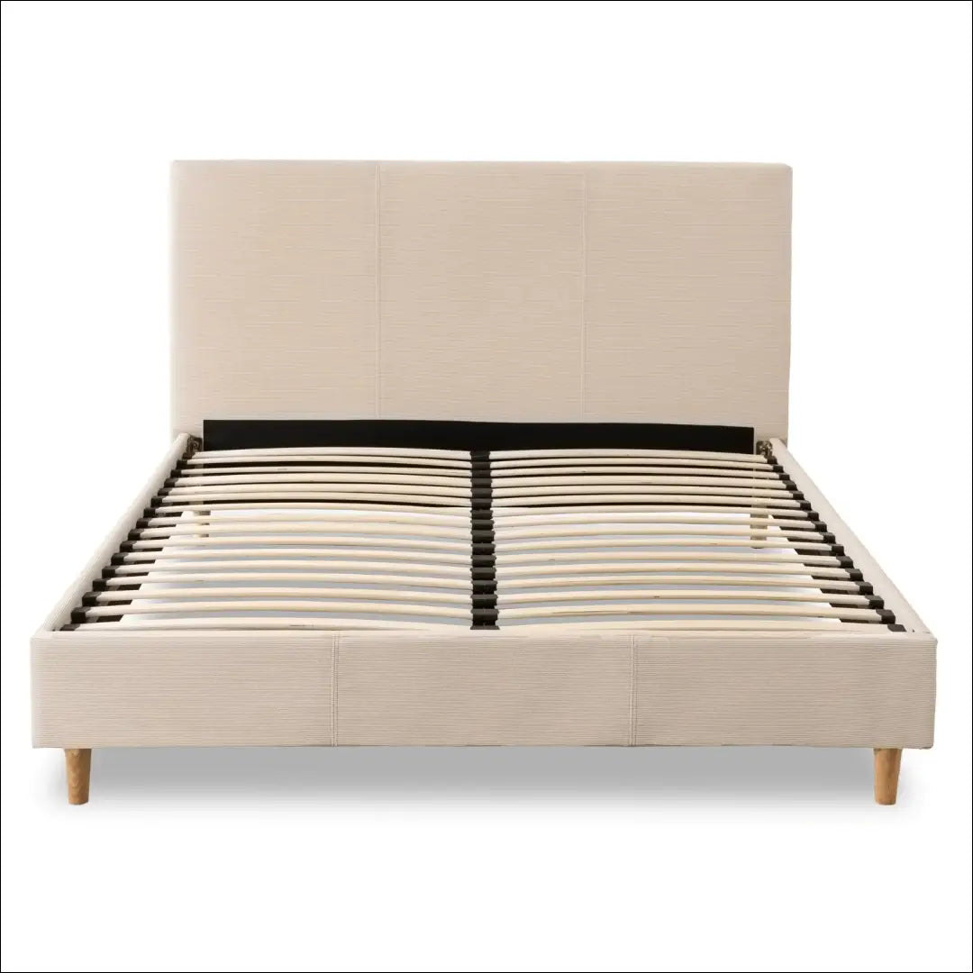 Lova su korduro audiniu smėlio spalvos 140x200 TE924 - €261 Save 15% __label:Pristatymas 5-14 d.d., elite, over-200,