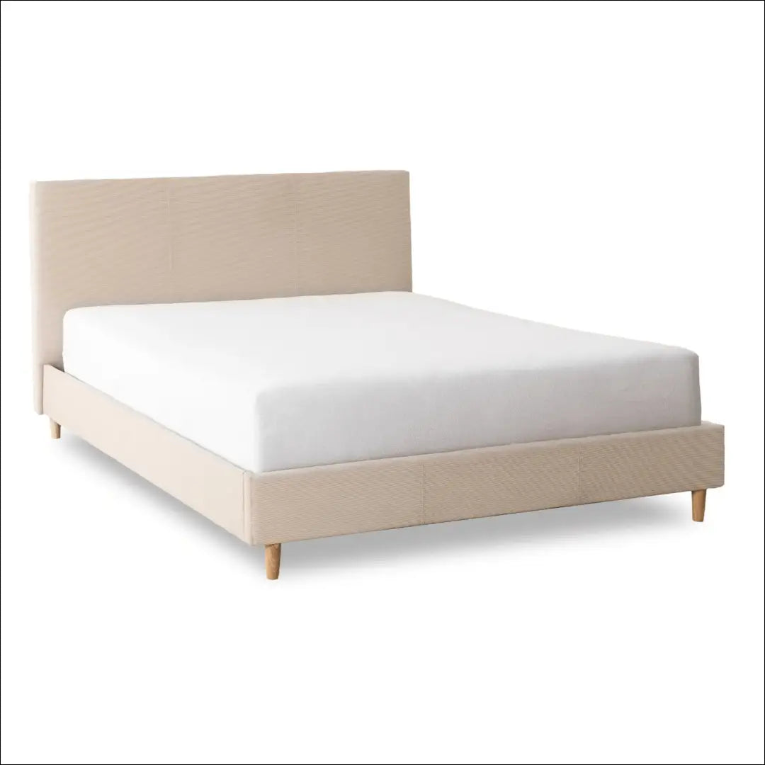 Lova su korduro audiniu smėlio spalvos 140x200 TE924 - €261 Save 15% __label:Pristatymas 5-14 d.d., elite, over-200,