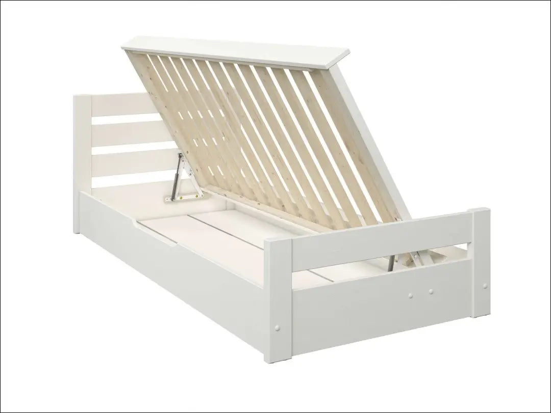 Lova su patalynės dėže (90x200cm) GI961 - €190 Save 50% 100-200, __label:Pristatymas 1-2 d.d., color-balta,