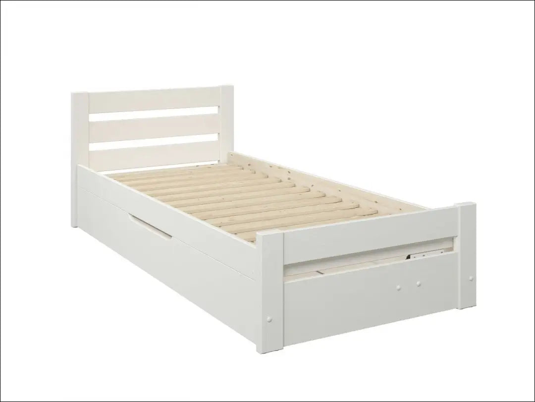 Lova su patalynės dėže (90x200cm) GI961 - €190 Save 50% 100-200, __label:Pristatymas 1-2 d.d., color-balta,