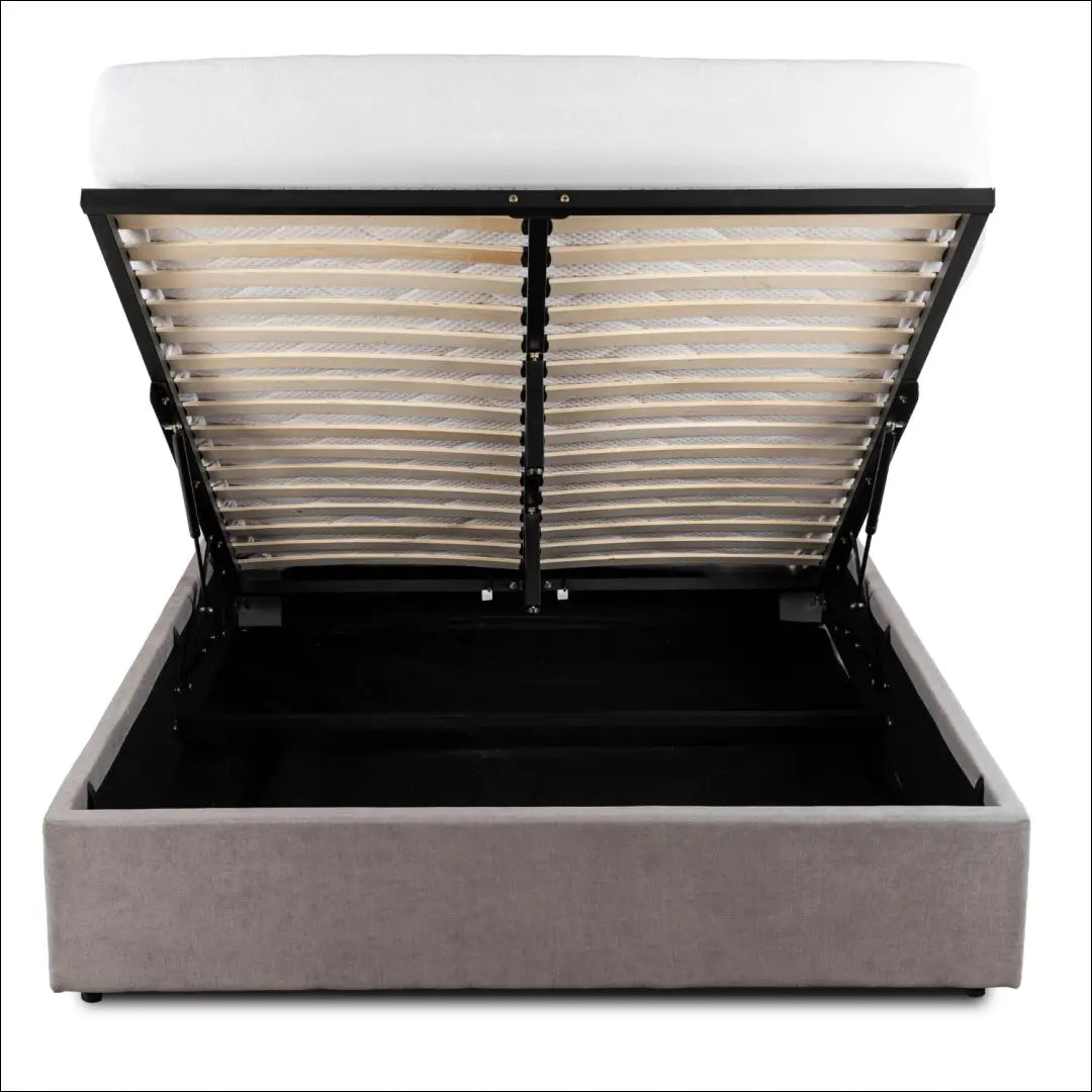 Lova su patalynės dėže audiniu pilkos spalvos 140x200 TE1254 - €368 Save 15% __label:Pristatymas 5-14 d.d., elite,
