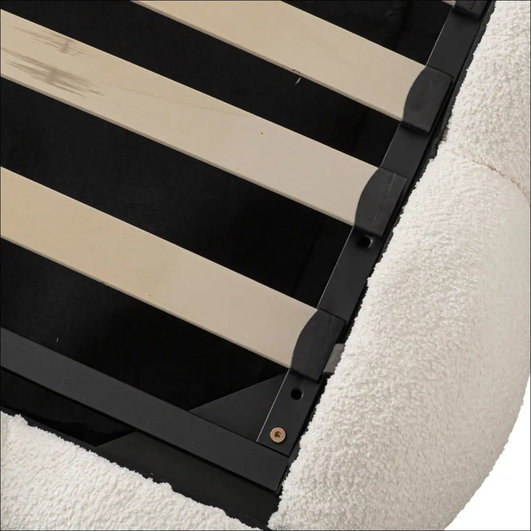 Lova su patalynės dėže buklė audinio audiniu kreminės spalvos 140x200 TE971 - €657 Save 15% __label:Pristatymas 5-14
