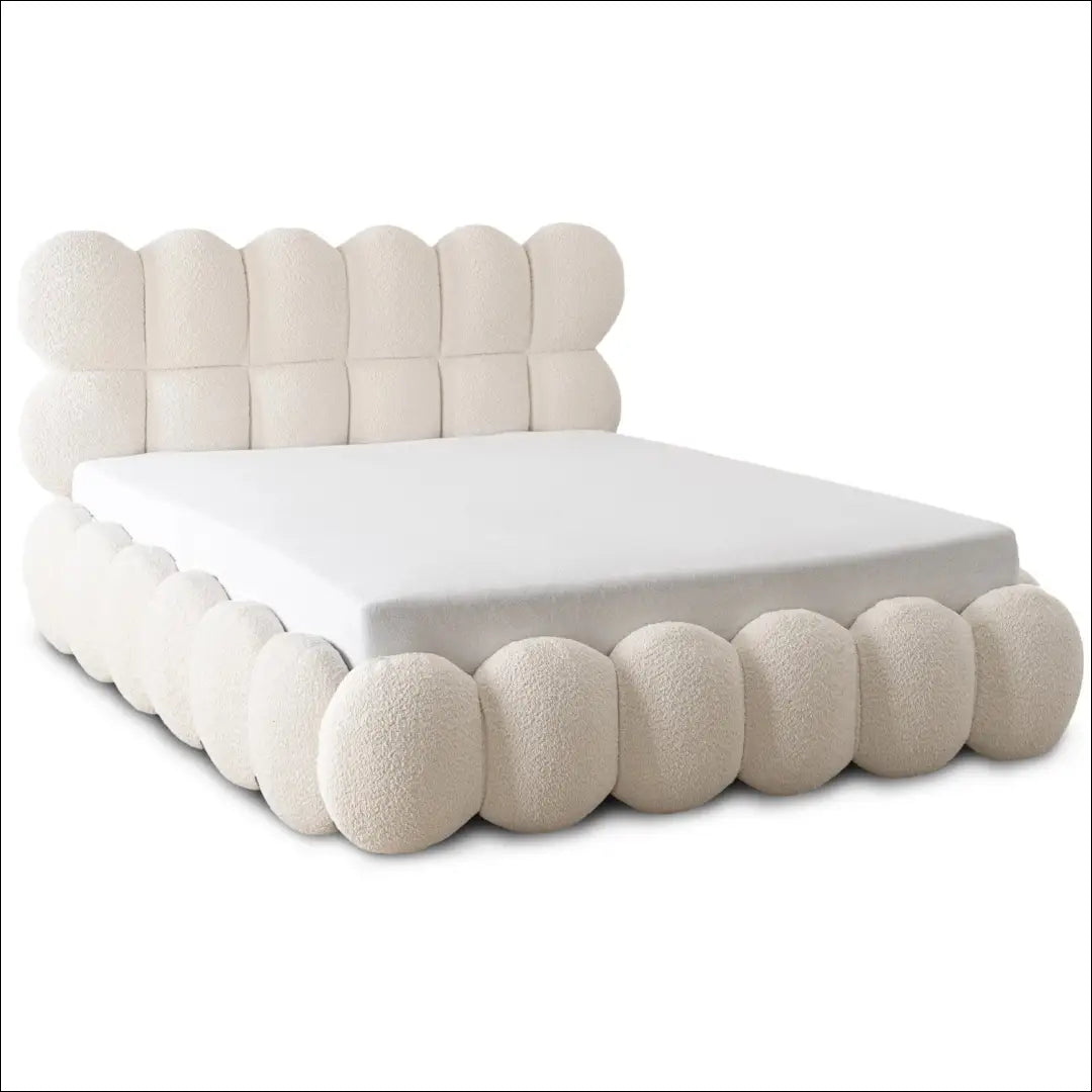 Lova su patalynės dėže buklė audinio audiniu kreminės spalvos 140x200 TE971 - €678 Save 15% __label:Pristatymas 5-14