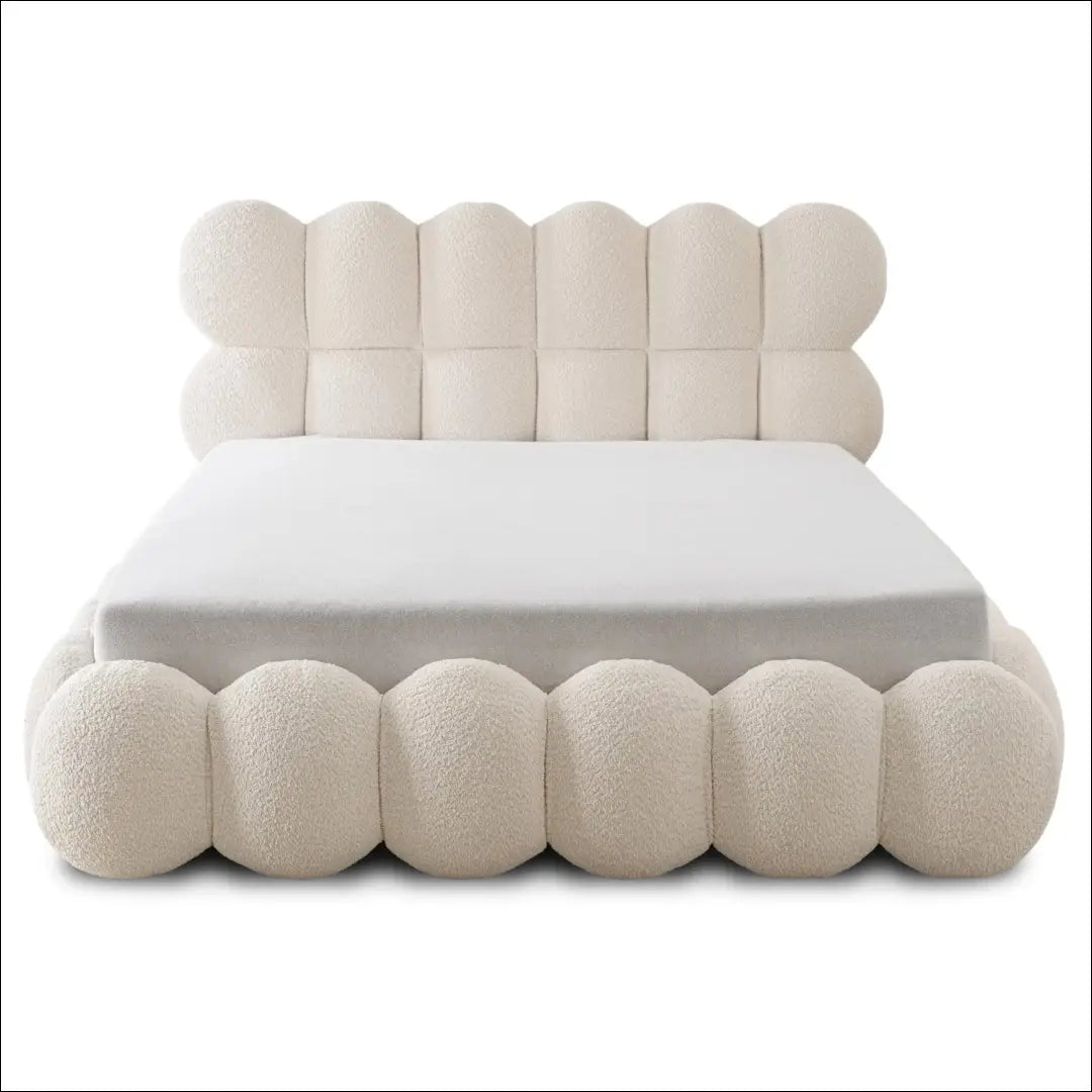 Lova su patalynės dėže buklė audinio audiniu kreminės spalvos 140x200 TE971 - €657 Save 15% __label:Pristatymas 5-14