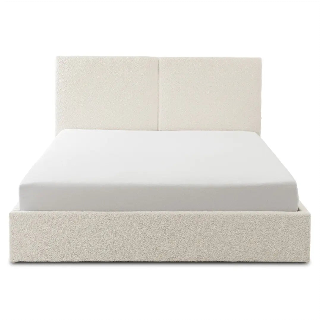 Lova su patalynės dėže buklė audinio audiniu kreminės spalvos 140x200 TE979 - €340 Save 15% __label:Pristatymas 5-14