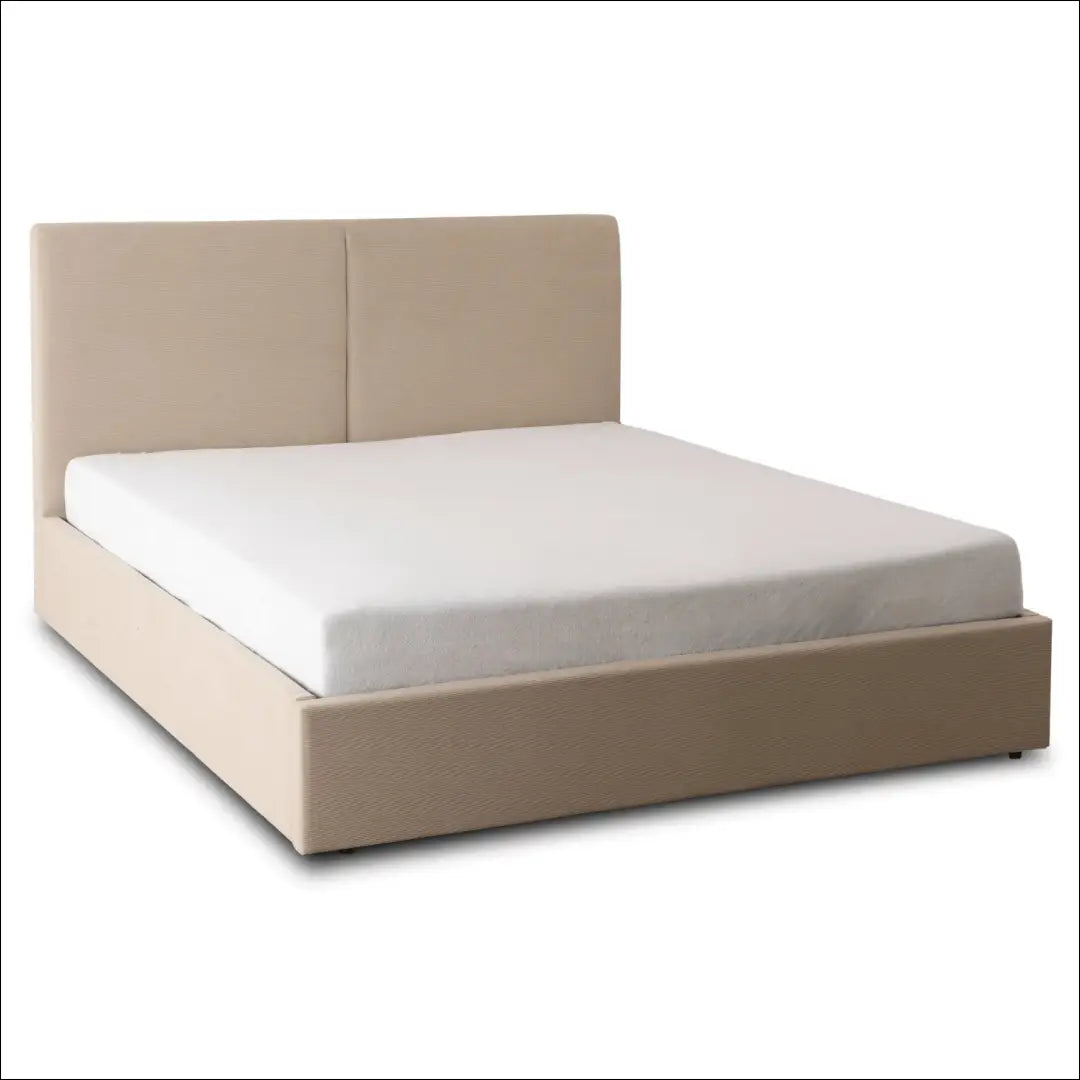Lova su patalynės dėže korduro audiniu smėlio spalvos 180x200 TE1028 - €400 Save 15% __label:Pristatymas 5-14 d.d.,