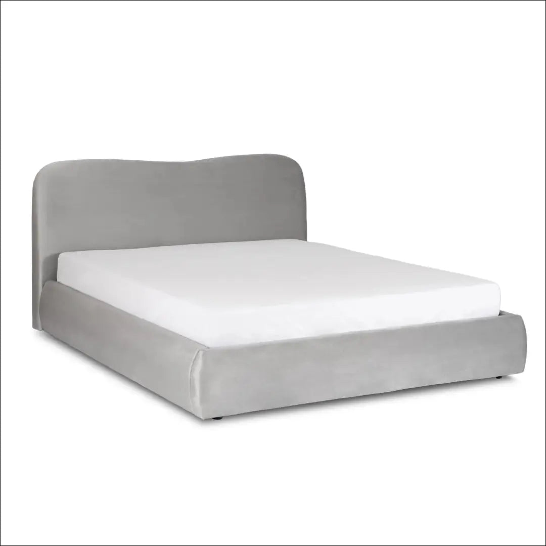 Lova su patalynės dėže veliūro audiniu pilkos spalvos 140x200 TE873 - €382 Save 15% __label:Pristatymas 5-14 d.d.,