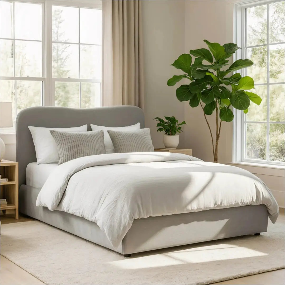 Lova su patalynės dėže veliūro audiniu pilkos spalvos 140x200 TE873 - €382 Save 15% __label:Pristatymas 5-14 d.d.,