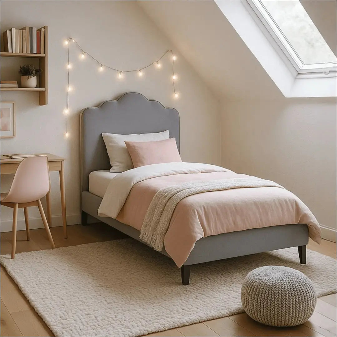 Lova su veliūro audiniu pilkos spalvos 90x200 TE956 - €207 Save 15% __label:Pristatymas 5-14 d.d., elite, over-200,