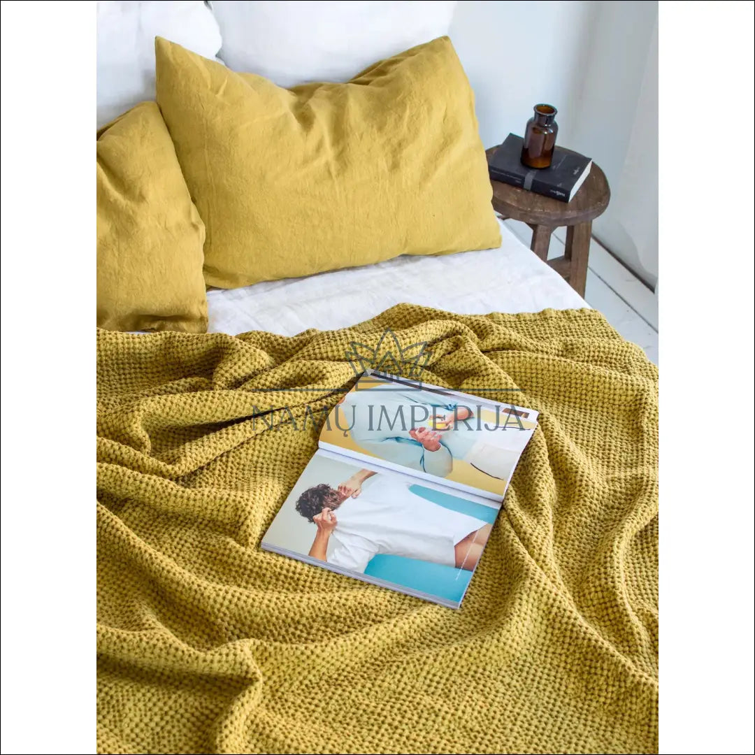 Lovatiesė (160x190cm) DI8951 - €14 Save 70% __label:Pristatymas 1-2 d.d., color-geltona, material-medvilne, pledai,