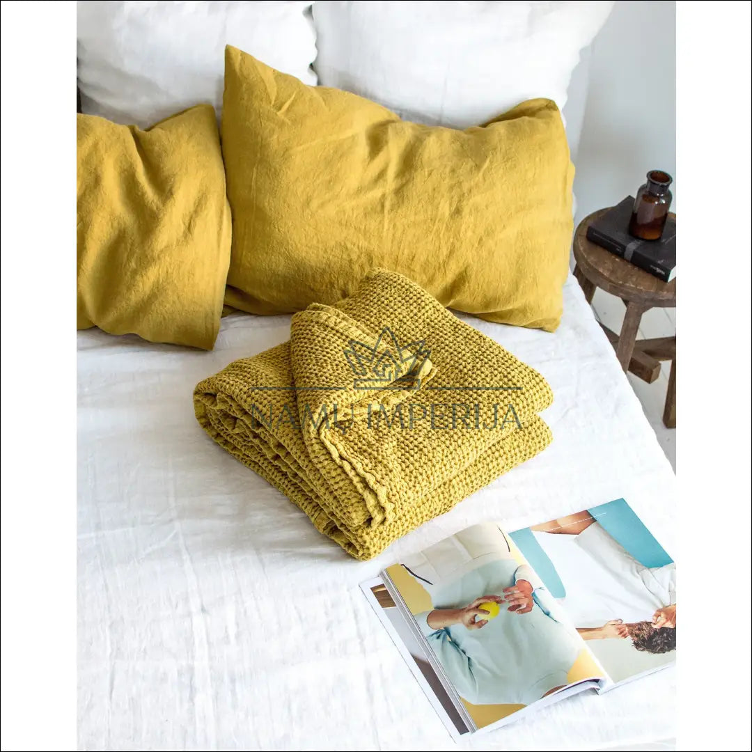 Lovatiesė (160x190cm) DI8951 - €14 Save 70% __label:Pristatymas 1-2 d.d., color-geltona, material-medvilne, pledai,